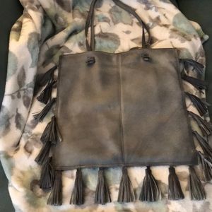 Latico Grey Leather Purse